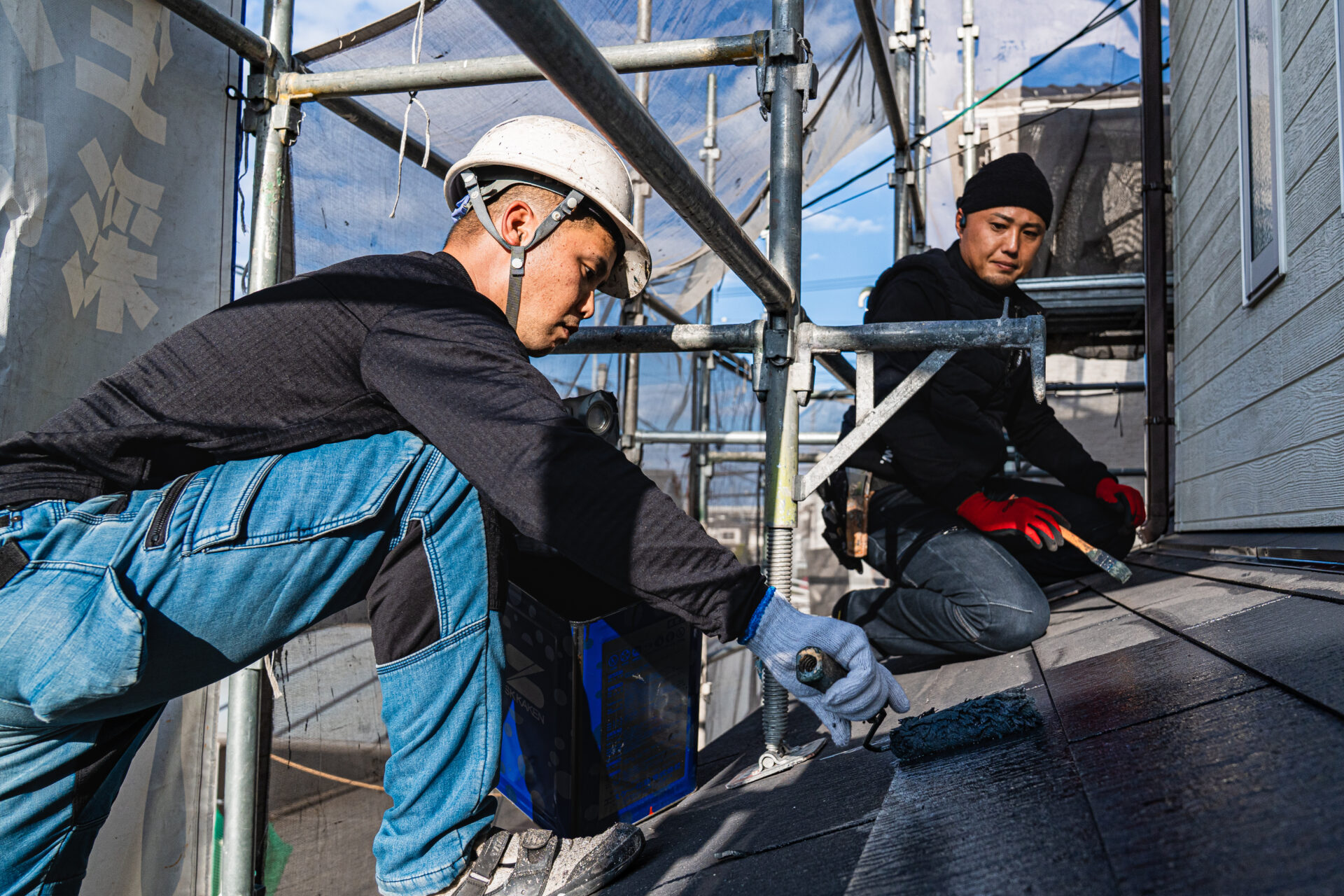 外壁塗装の様子